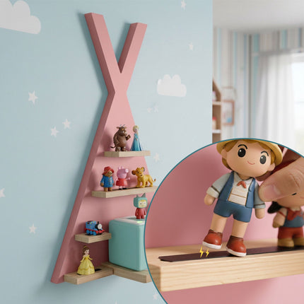 Toniebox Wall Shelf with Magnetic Storage for 34 Figures