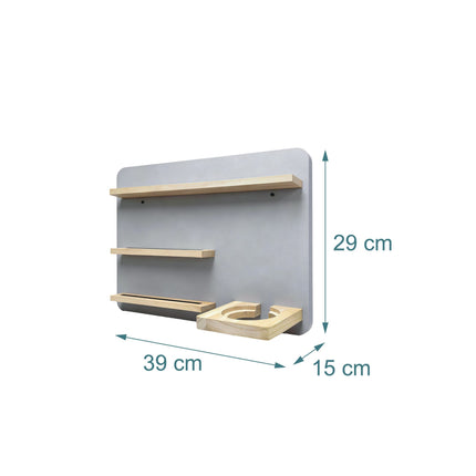 Toniebox Wall Shelf with Magnetic Strips, Holds 27 Figures