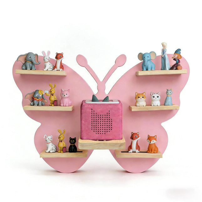 Toniebox Wall Shelf with Magnetic Strips, Holds 35 Figures