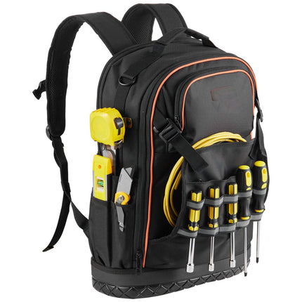 Tool Backpack with 21-Piece Tool Kit, 65 Pockets