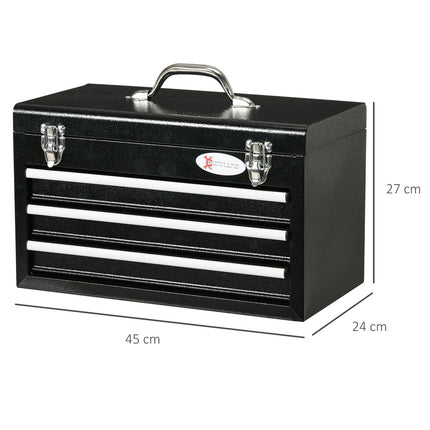 116-piece tool set with socket wrenches, 3 drawers in steel box