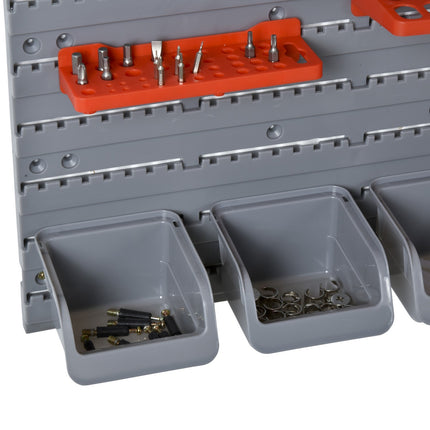 Tool holder for wall, Red/Grey, 63.5x22.5x95.5 cm
