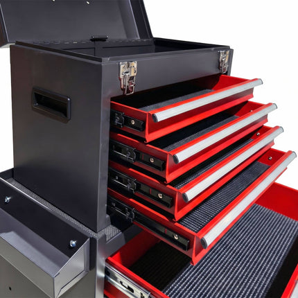 Tool Trolley, Lockable Steel, 5 Drawers, Removable Top