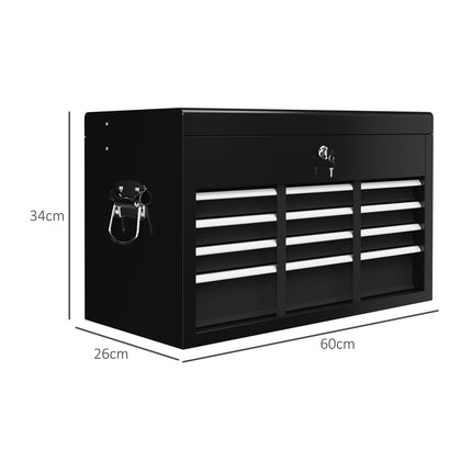 Steel tool box - 6 drawers, Lockable, 60x26x34 cm