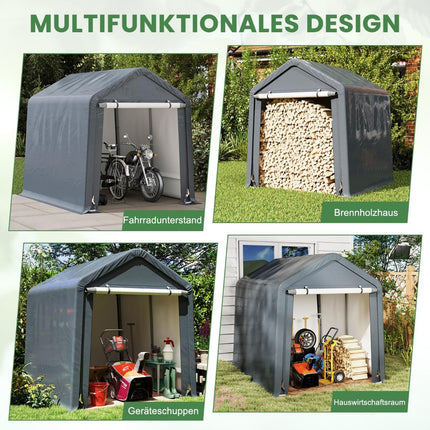 Tool shed, bicycle garage, tool shed, tent garage, garage tent, storage tent 195 x 240 x 214 cm