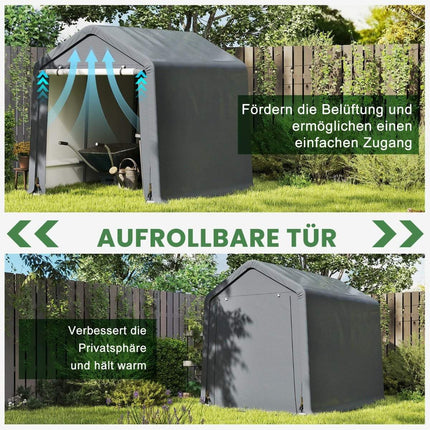 Tool shed, bicycle garage, tool shed, tent garage, garage tent, storage tent 195 x 240 x 214 cm