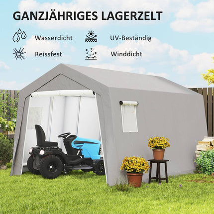 Tool shed with gable roof, waterproof and dustproof, 300x447x255cm