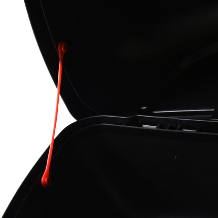 Top case for motorcycle and scooter helmet, 48L, black