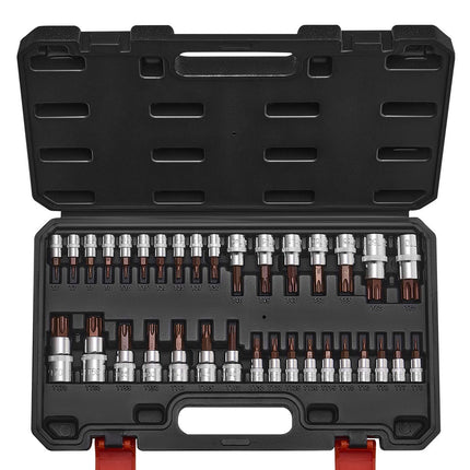 Torx Bit Socket Set, 34-Piece Tamper-Proof T6-T70