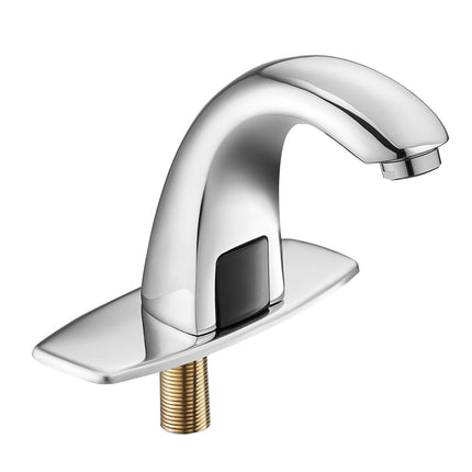 Touchless Bathroom Sink Faucet – Motion Sensor, Battery, Chrome Brass