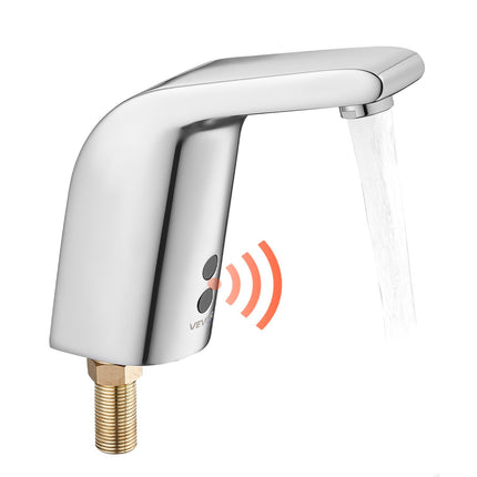 Touchless Bathroom Sink Faucet – Motion Sensor, Battery, Chrome