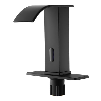 Touchless Bathroom Sink Faucet – Motion Sensor, Hot Cold, Matte Black