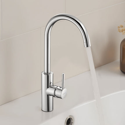 Touchless Sink Faucet, Motion Sensor, Hot Cold Mixer, Chrome