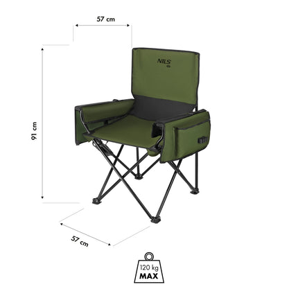 Tourist Chair, Green, Foldable, Lightweight