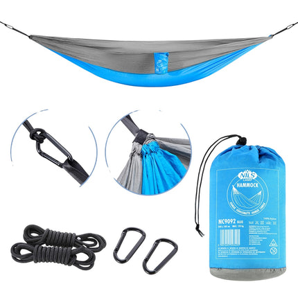 Tourist Hammock, Blue, Portable, Lightweight
