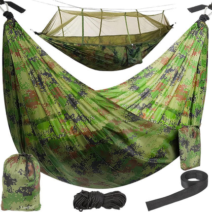 Tourist hammock Santiago Army 260x140cm Net