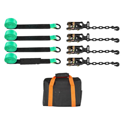 Tow Dolly Tire Tie-Down Straps, 2in x 120in, 4-Pack