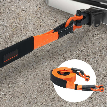 Tow Strap Recovery Kit 3 In x 30 Ft, 36,000 Lb, Shackles