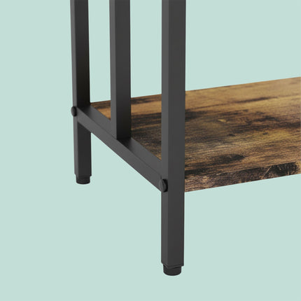 Towel Rack with Shelf, Freestanding, Metal Frame