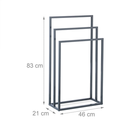 Towel hanger 3 rails anthracite