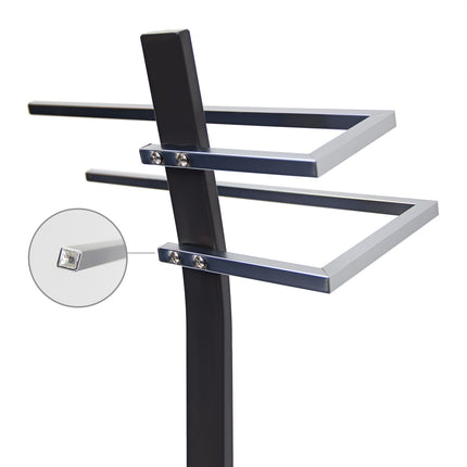 Towel hanger in stainless steel
