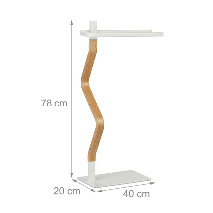 Towel hanger with 2 rails