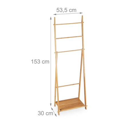 Towel rack Bamboo 4 Rods