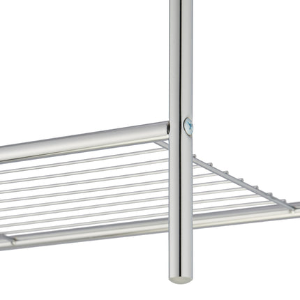 Towel rack with shelf