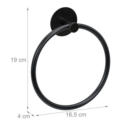 Towel ring black