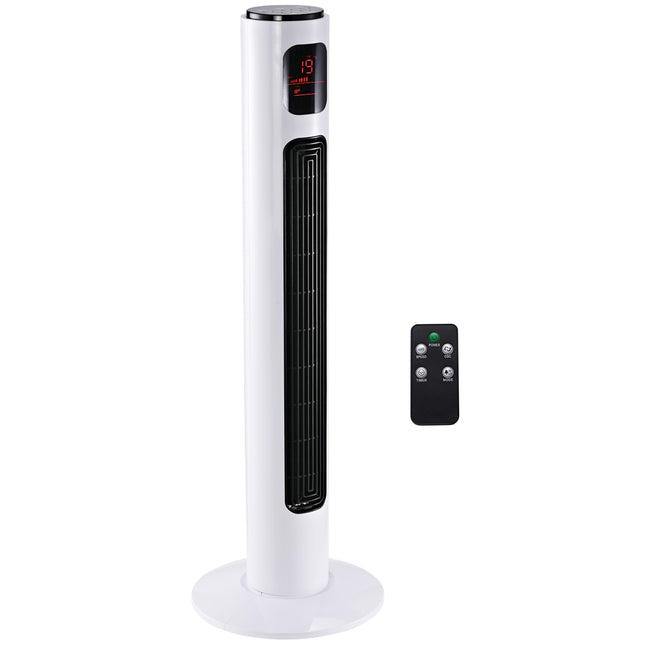 Oscillating tower fan, 96 cm height, 3 positions, 45W power