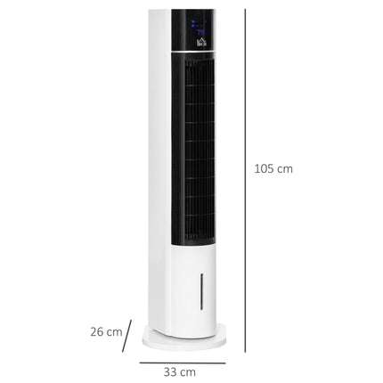 Tower Fan with Humidifier and Remote, 3 Modes, Timer