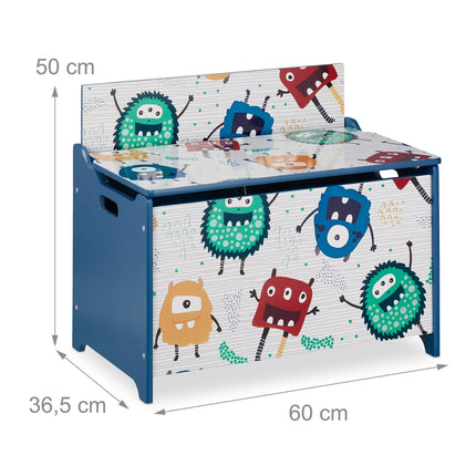 Toy box with monsters