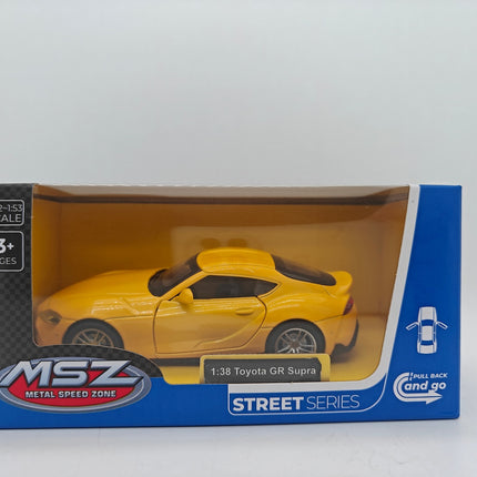 Toyota GR Supra Die-Cast Model, Scale 1:38, Collectible Car