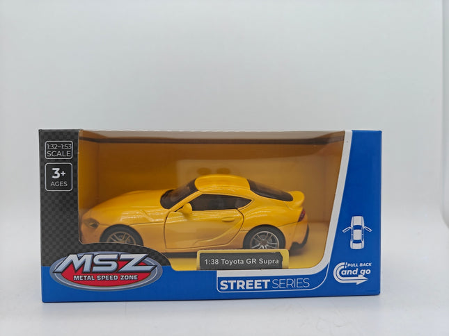 Toyota GR Supra Die-Cast Model, Scale 1:38, Collectible Car