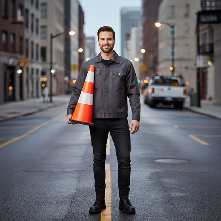 Traffic Cone 75 cm – Heavy Duty, Reflective Stripes