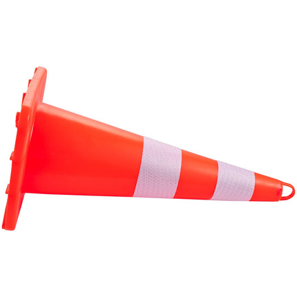 Traffic Cones, 10-Pack 28-Inch PVC Reflective Weighted Base
