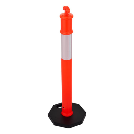 Traffic Delineator Posts 6-Pack, 1140mm, Weighted, Reflective