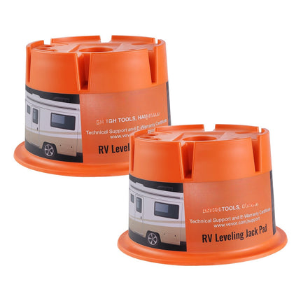 Trailer Jack Blocks, 2000 lb Polypropylene, 2-Pack