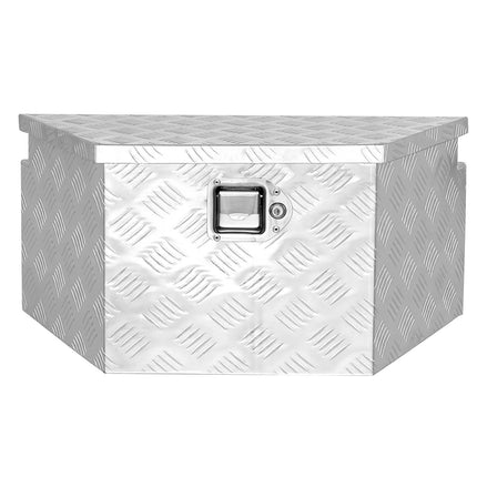 Trailer Tongue Tool Box, Aluminum 26 x 13 x 12 in, Lock