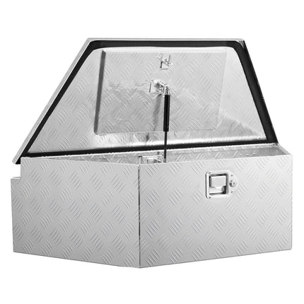 Trailer Tongue Tool Box, Aluminum 39 In, Lockable