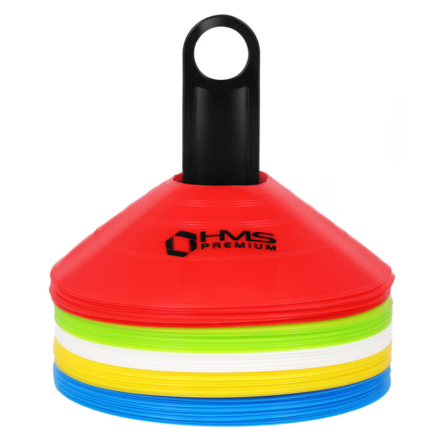 Trainingskegels, 50-pack, duurzaam plastic