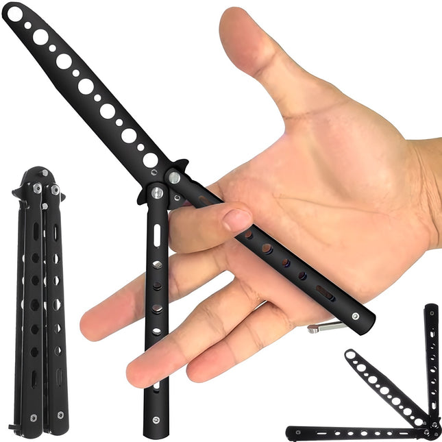 Training butterfly knife - black