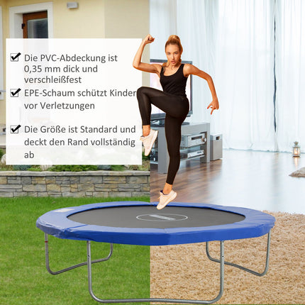 Trampoline Edge Guard & Safety Net, Weather Resistant, 8-15 Ft