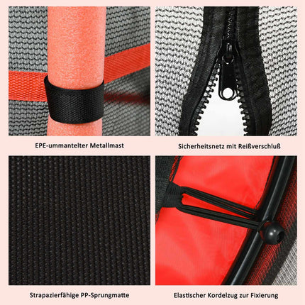 Mini Garden trampoline with safety net, Ø163 cm, Up to 50 kg