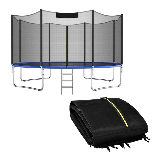 Trampoline Safety Net 427cm, Fits 8 Poles, Zipper Access