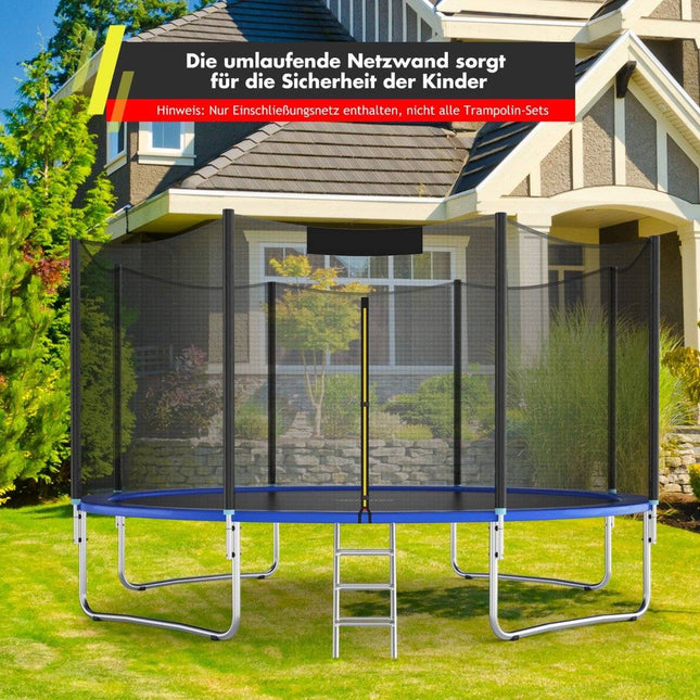 Trampoline Safety Net for 366 cm Round Frames with Zipper