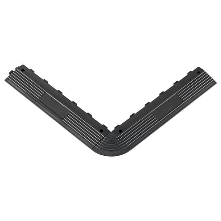 Transition Edge Kit, 11-Piece PP, For Drainage Mats, Black