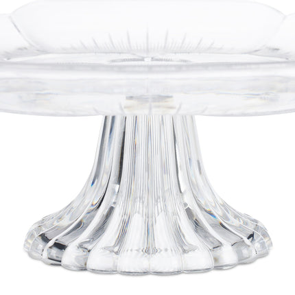 Transparent Cake Stand with Floral Design