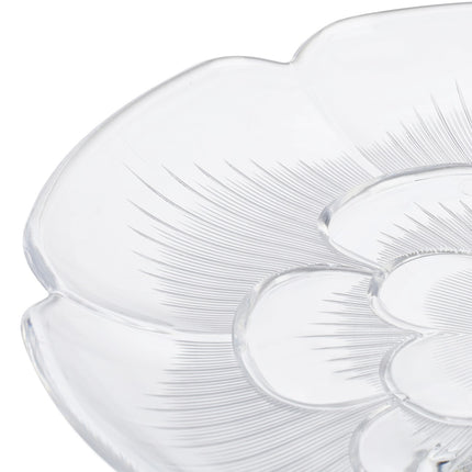 Transparent Cake Stand with Floral Design
