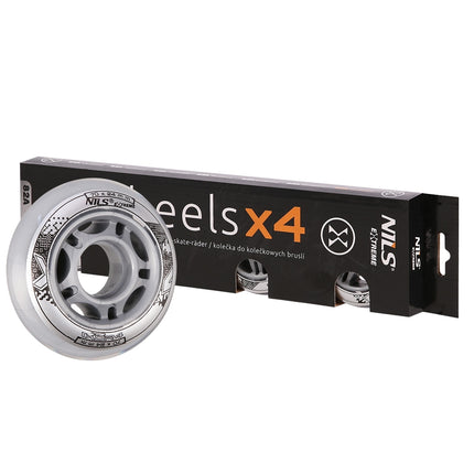 Transparent PU Skateboard Wheels, 70x24mm, 82A, Set of 4